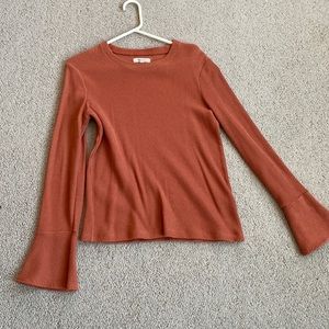 Madewell sweater with bell sleeves (worn once)